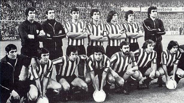 Plantilla del athletic, con Juan Antonio Zaldua